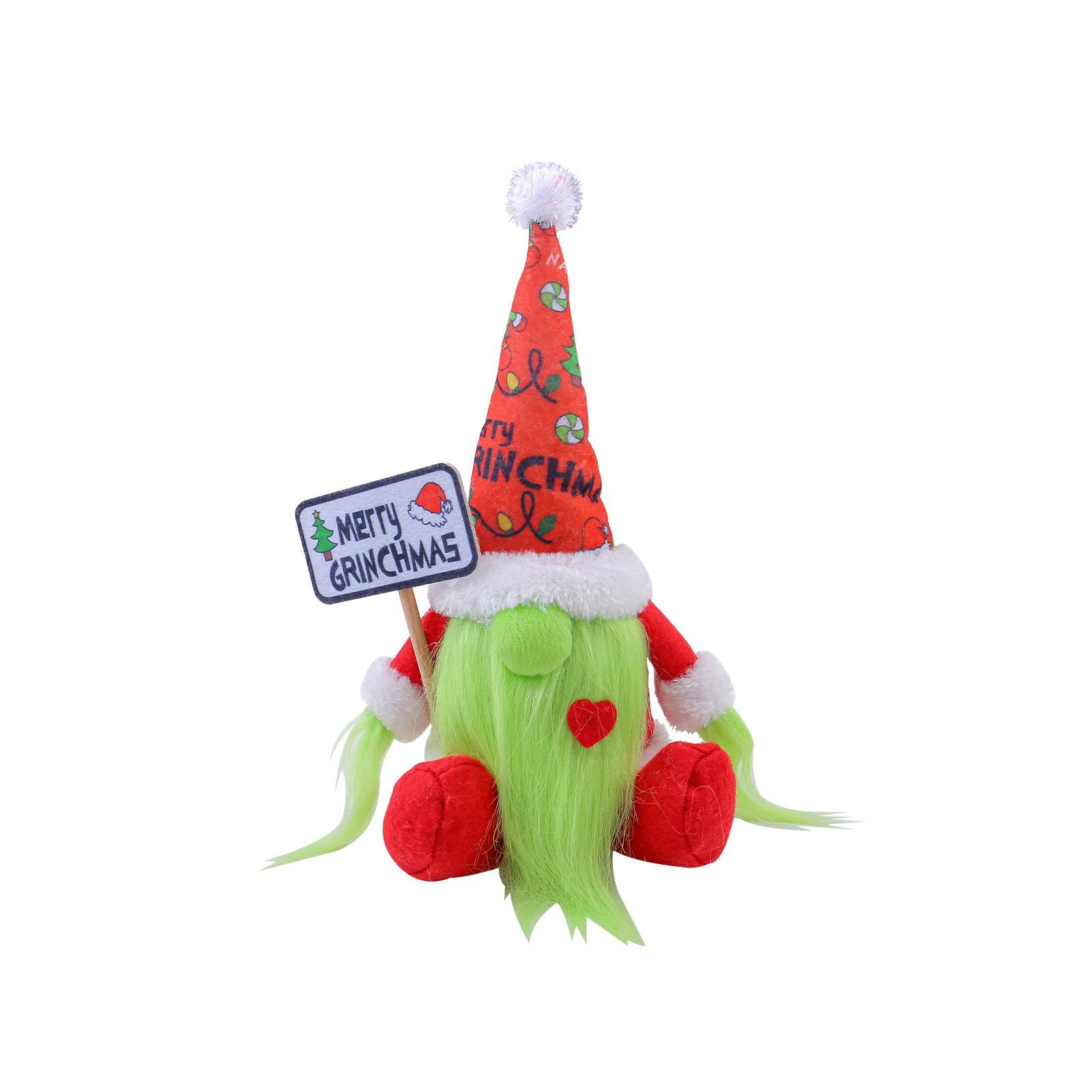 

Рождественские украшения, плюшевый гном безликий кукольный орнамент, плюшевая игрушка кукольный орнамент One Size