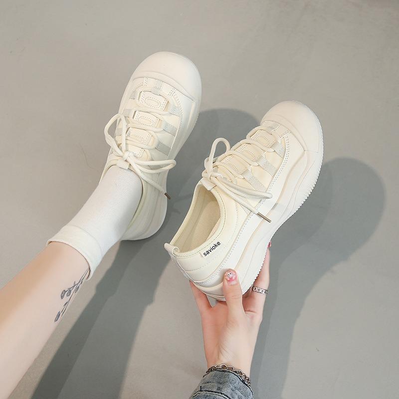 Autumn New Canvas Shoes Female Students Breathable Casual Shoes Street Shooting Little White Shoes Children