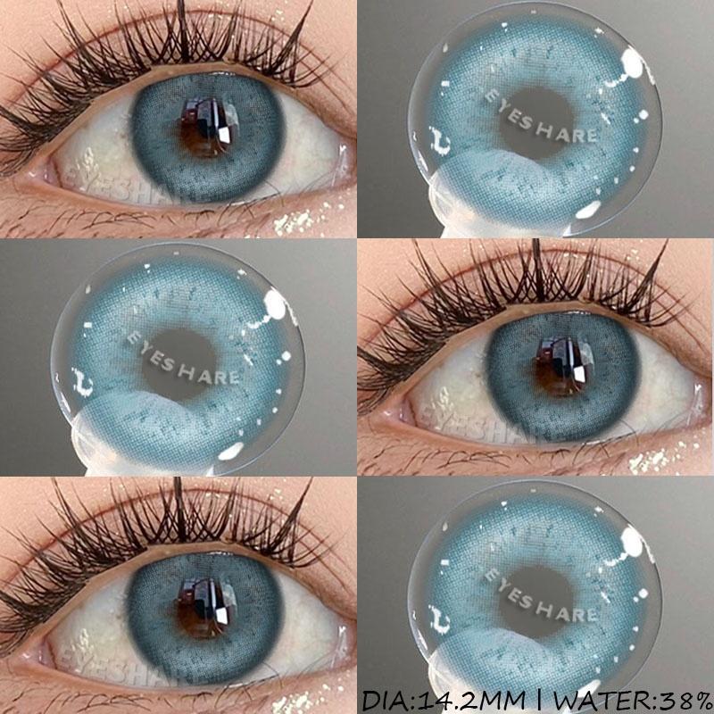 2Pcs Colored Contact Lenses for Eyes Cosplay Red Eye Lens Purple Anime Lenses Halloween Beauty Cosmetic for Eyes Yearly