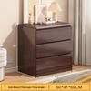 Shengbai Round Black Walnut 3-Drawer Cabinet