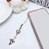 Trendy Bowknot Charm Stylish Keychain Fringe Chain Durable Phone Lanyard Long Lasting Phone Jewelry Suitable for Phone