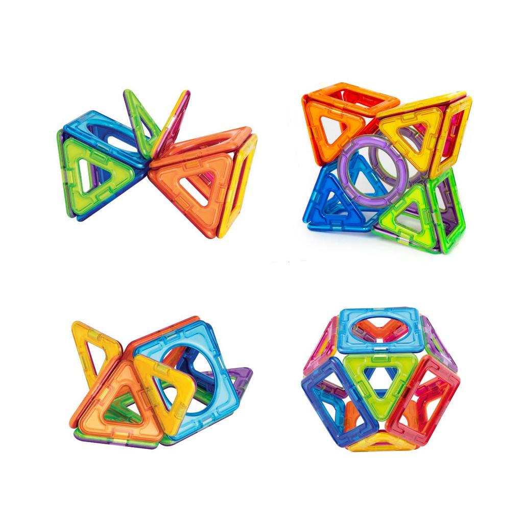 BorneLund Magformers Garden Playset Educational Toy for Ages 3 and Magnetic Building MF63188 [61 Pieces] Up, Blocks,