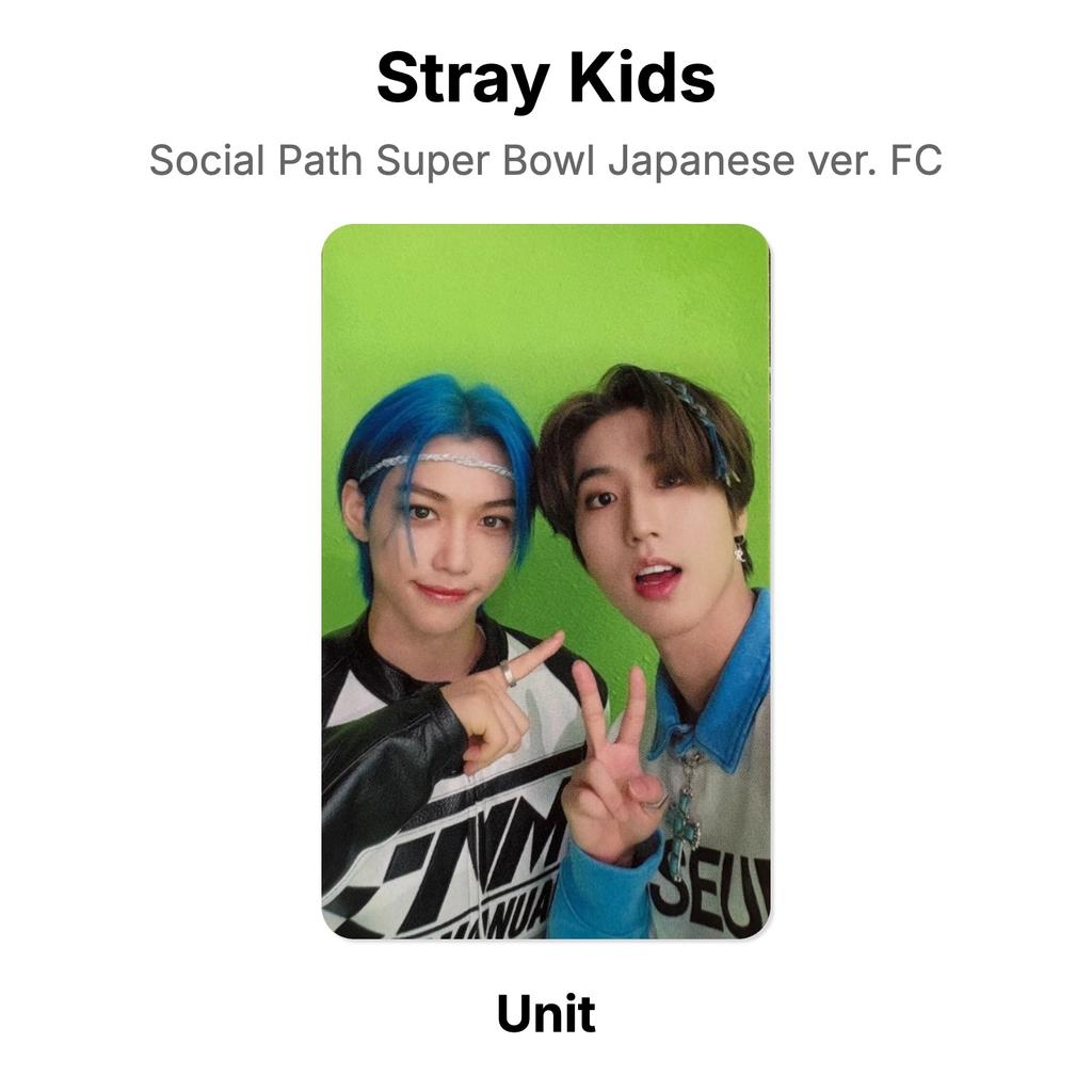 Stray Kids Social Path Super Bowl Japanese ver. FC Official Photocard