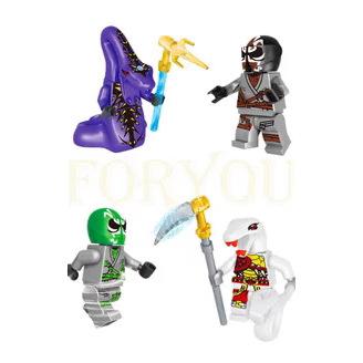 Ninja Kampf Bausteine Ninja Actionfigur Set 24er-Pack Phantom Serie Konstruktionsspielzeug für Kinder