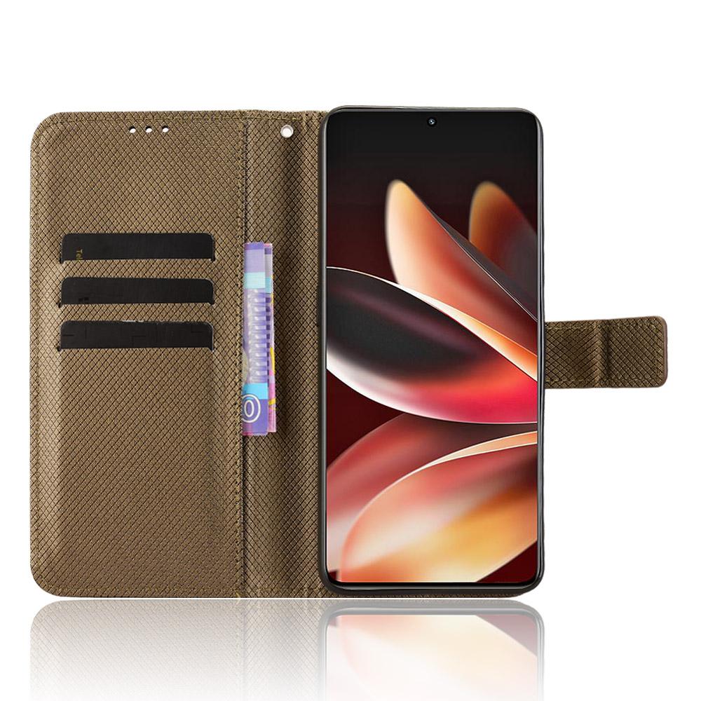 For Meizu Note 16 Leather Wallet Case with Strap Diamond Texture Phone Cover