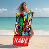 Personalized "Spider-Man: Heroic Journey" Beach Towel Microfiber Beach Towel Thin Absorbent for Beach Swimming Yoga Bath Sports. 0910239
