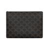 Triomphe Vintage Monogram Leather Clutch Men Clutch Black 10D462BT9-38NO