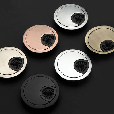 Desk Cord Grommet Wire Hole Cover Line Outlet Port Threading Box Cable Passing Box Office Table Cable Organizer 50/60/80MM