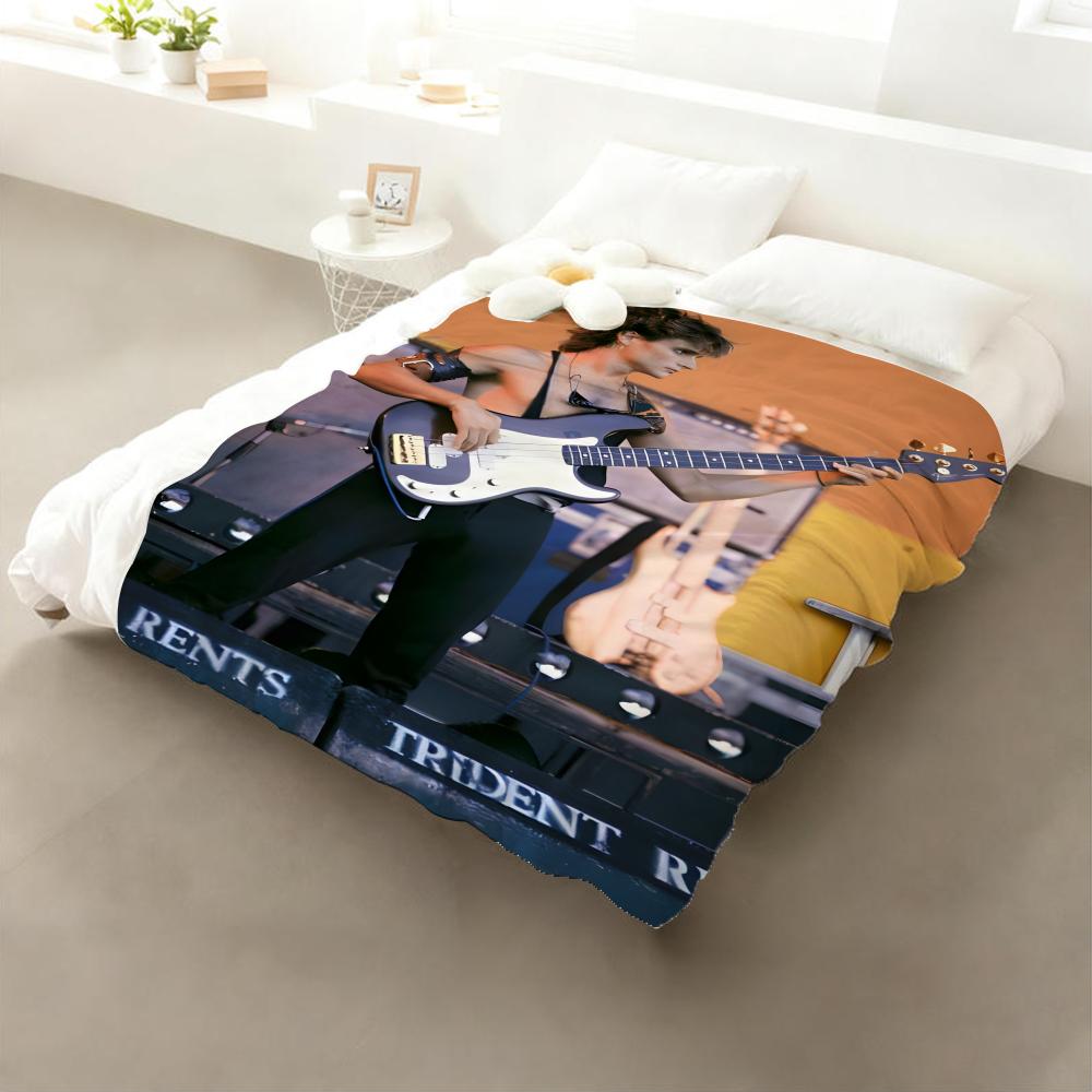 Band Mecano Throw Flannel Throw Blanket: Soft Kid-Friendly Warm Anti-Static All Season Washable Couch Bed Home 75x90cm