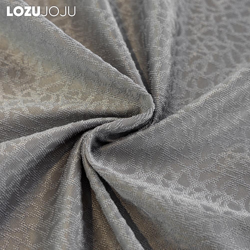 1PC LOZUJOJU Advanced European 40-70% Blackout Blue and Gray Jacquard Curtains for Living Room Bedroom Home Decor