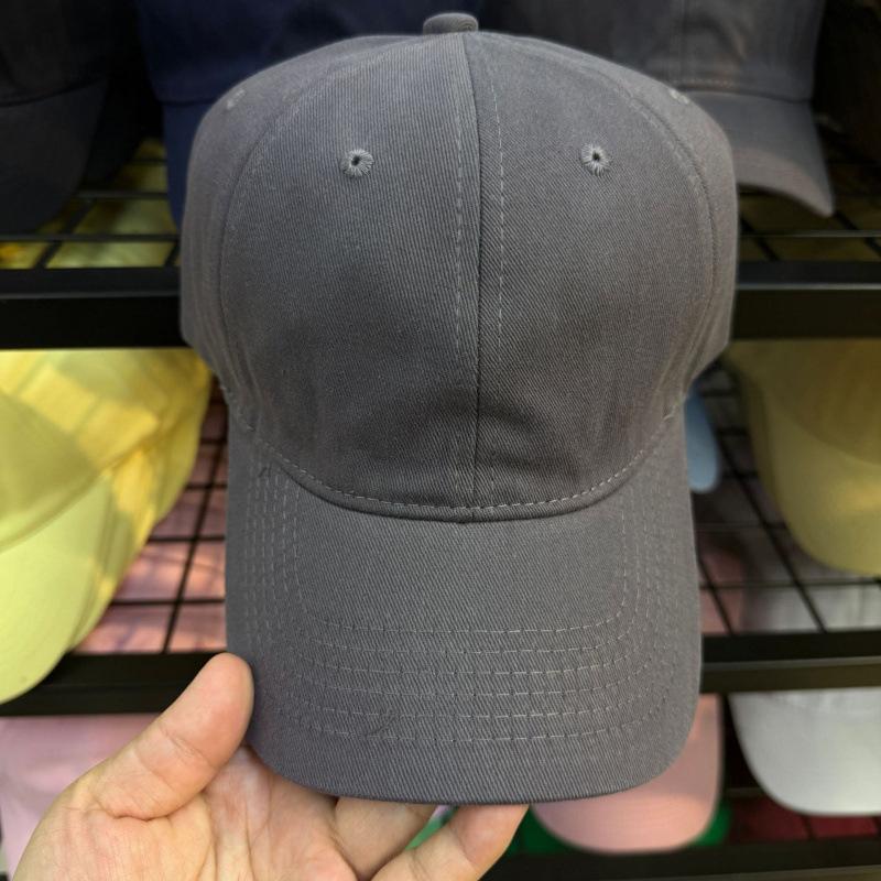 Customized Light Board Soft Top Versatile Cap Men'S Summer Street Spring Summer Autumn Solid Color Baseball Cap Children