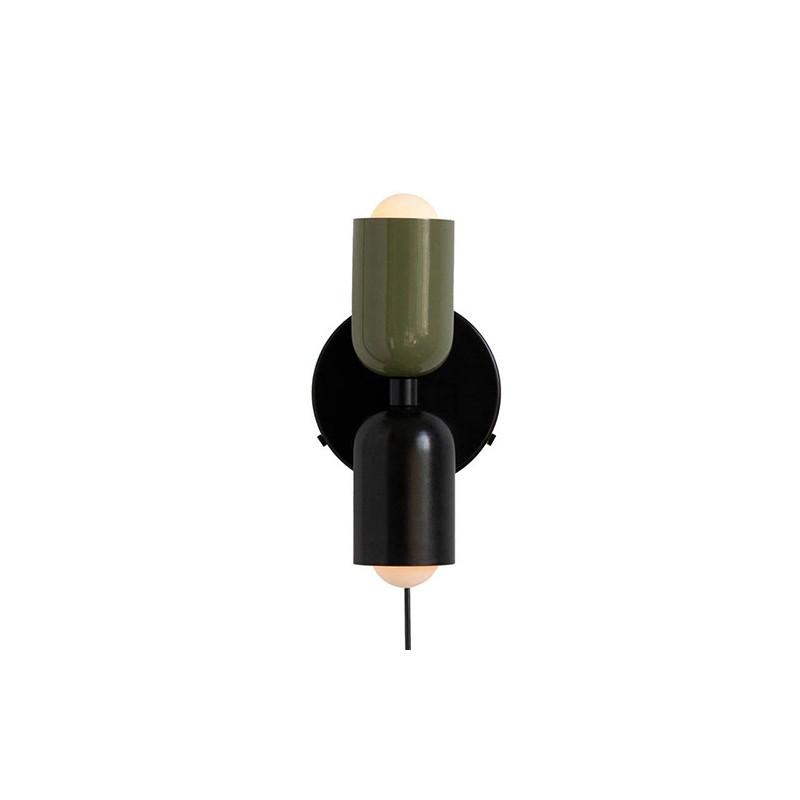 Retro Iron Wall Light With Dual Heads For Home Interior And Bedroom Use
