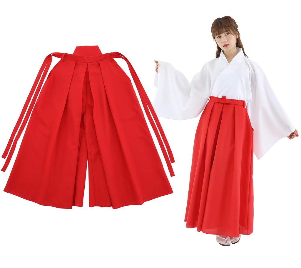 Clearstone Cosplay Halloween Colored Hakama Unisex Red