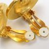 Used CHANEL Earring COCO Mark metal 18.4g gold plating