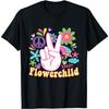 Hippie Gift Groovy FlowerPower Woodstock Bohemian Peace T-Shirt
