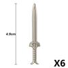 MOC Medieval Building Block Soldier Figure Weapon Accessories Battle Axe Bow Arrow Sword Sheath Shield Assembly Puzzle Brick Toy