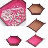 Fashion PU Leather Storage Tray Jewelry Storage Dish Desk Accessory Tray Suitable For Watches And Small Items