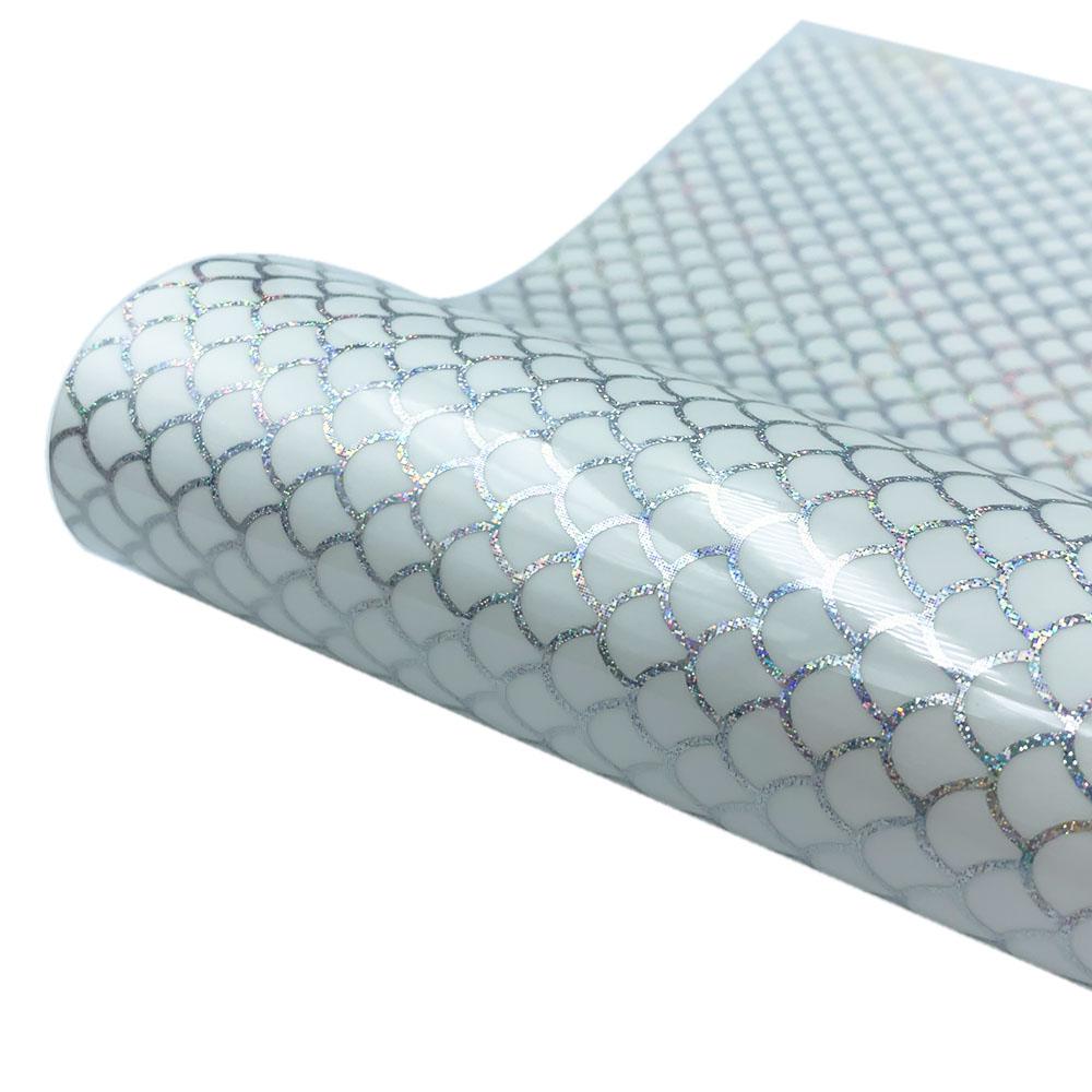 Adhesive Vinyl Holographic Rainbow Leopard Mermaid Permanent Craft Vinyl for cut Silhouette Cameo Decal Signs Stickers DIY