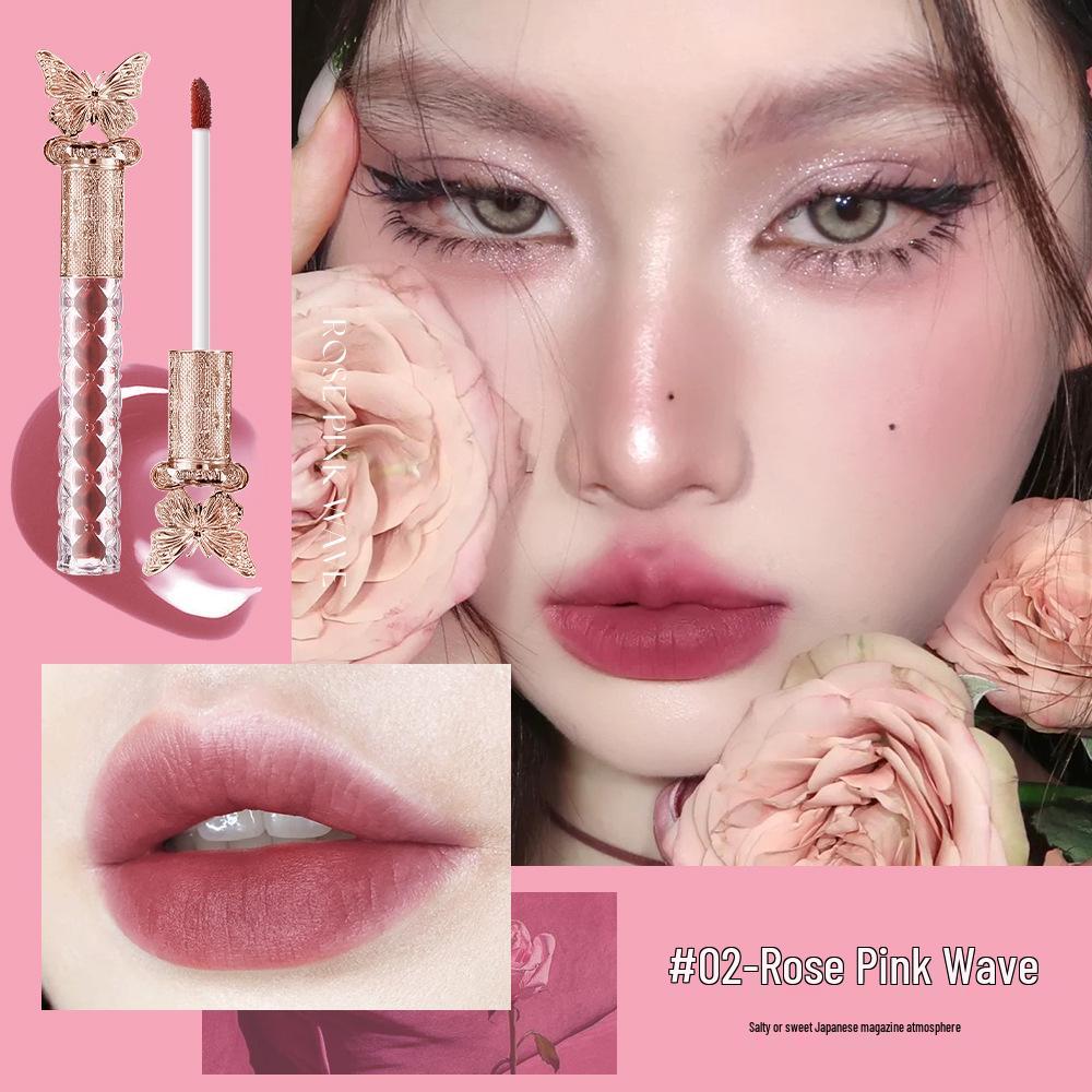 Haitrier Silky Smooth Lip Glaze: Rich, Full Color, Even Natural Application, Velvet Matte Finish.