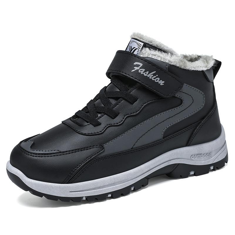 Shoes Men's cotton shoes Large size snow boots Fleece thickened cotton boots Cold-proof and warm Versatile men's boots