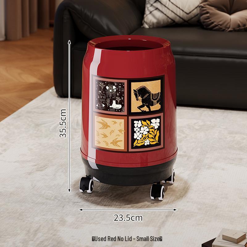 

2025 Stylish Wind Trash Can: Large, Mobile, Luxury Design for Home & Bedroom Standard