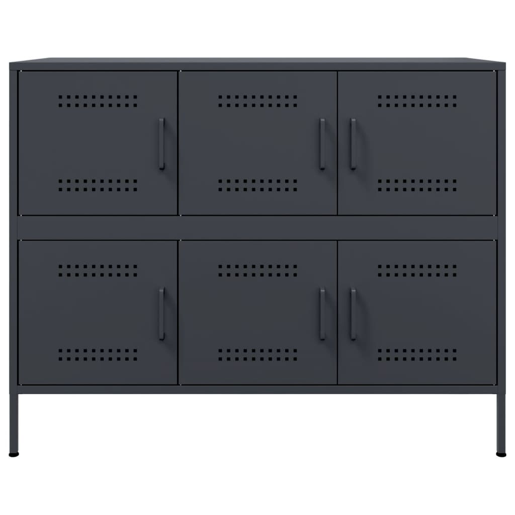 Sideboard Anthracite 100.5 x 39 x 79 cm Steel