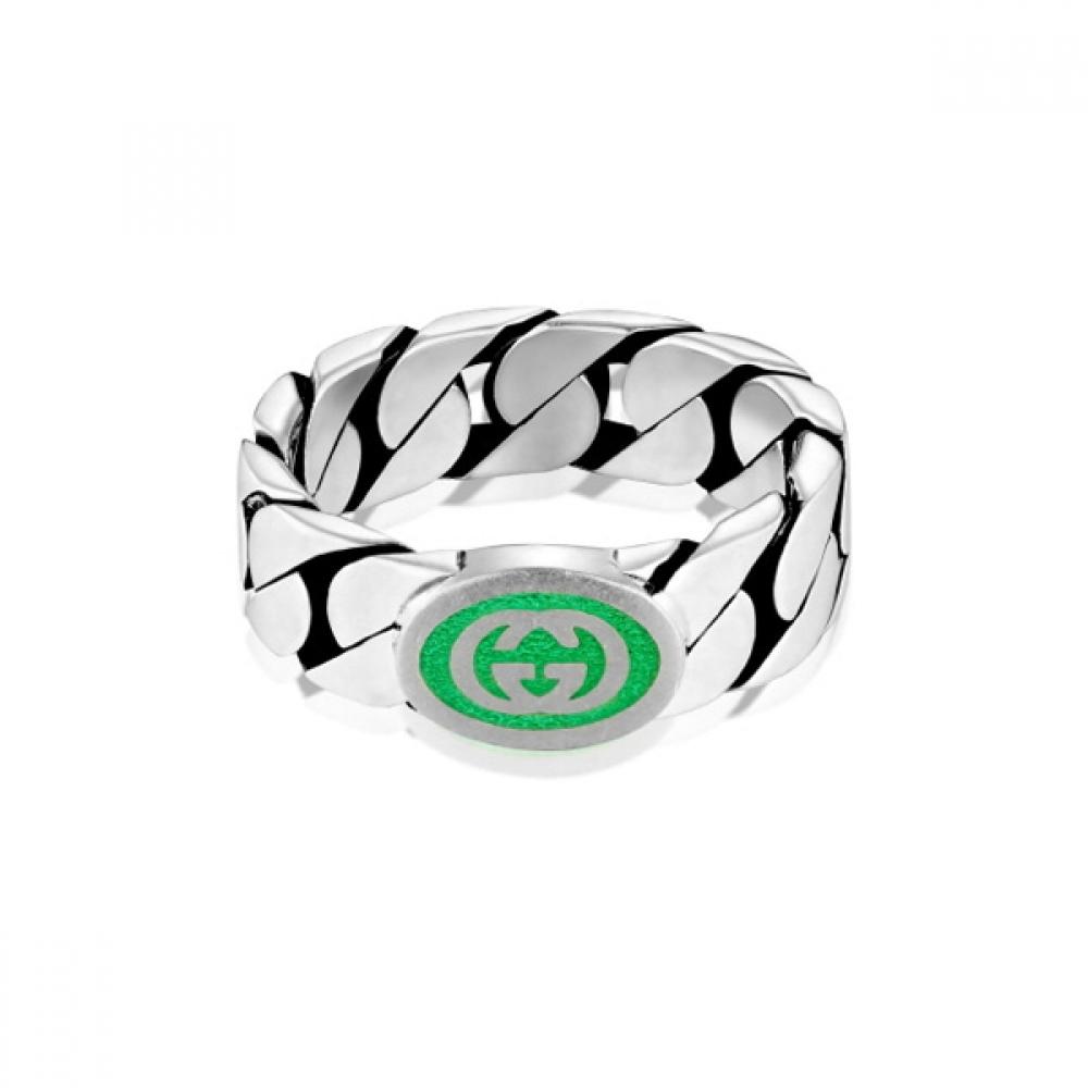 

Gucci Ybc701612001 701612 J8410 8414 InterlockinG G Enamel 6mm Silver rinG YBC701612001 (18)