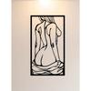 Elegant Metal Wall Sculpture Female Silhouette Modern Minimalist Line Art Unique Hanging Decor for Living Room Bedroom Contemporary Vintage Art