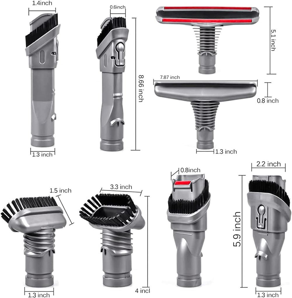 Ersättningstillbehör Verktyg Borstkit för Dyson V6 DC24 DC33 DC35 DC44 DC45 DC58 DC59 DC62 DC74 Sladdlösa Dammsugartillbehör