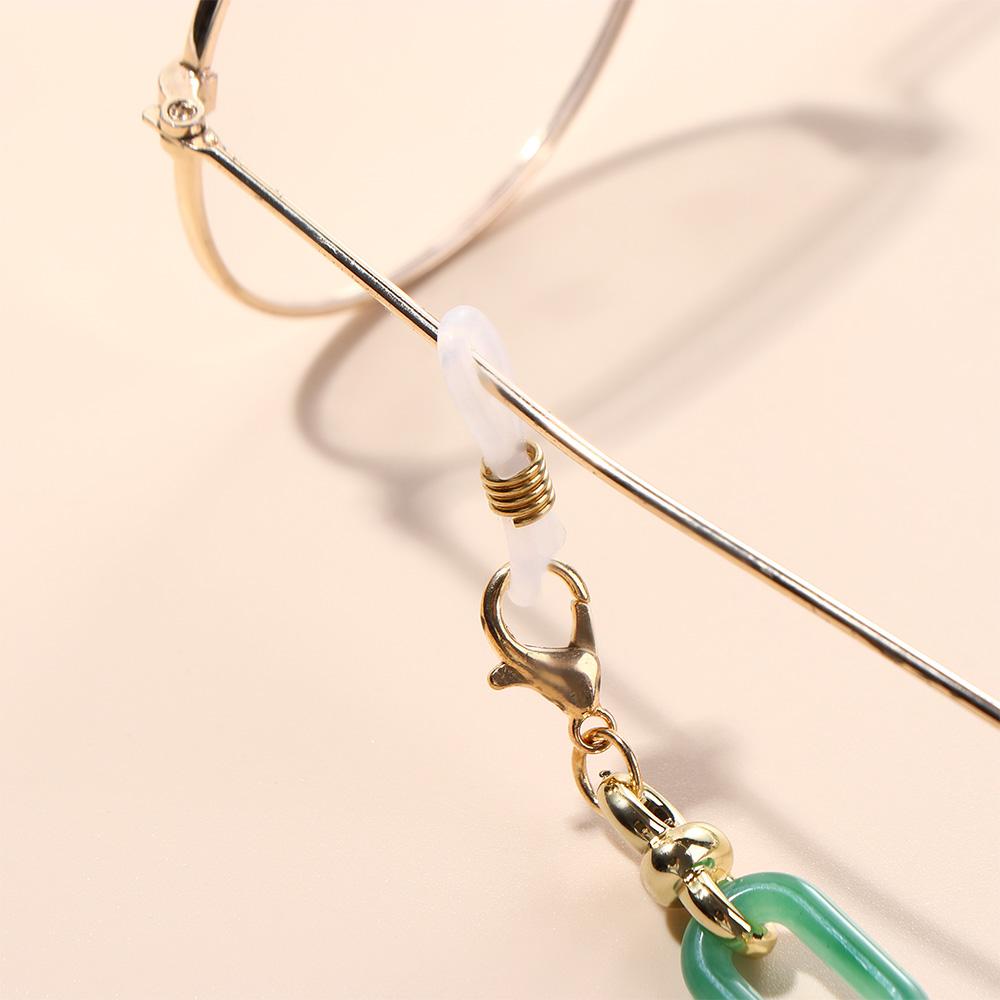 Women Anti-lost Mask Hanging Rope Elegant Glasses Chains Acrylic Neck Strap Sunglasses Eyewear