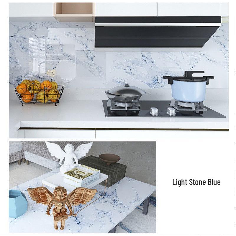 Oil-Proof Waterproof Kitchen Tile Stickers: Dirt-Resistant, Self-Adhesive Wallpaper for Stovetops and Cabinets