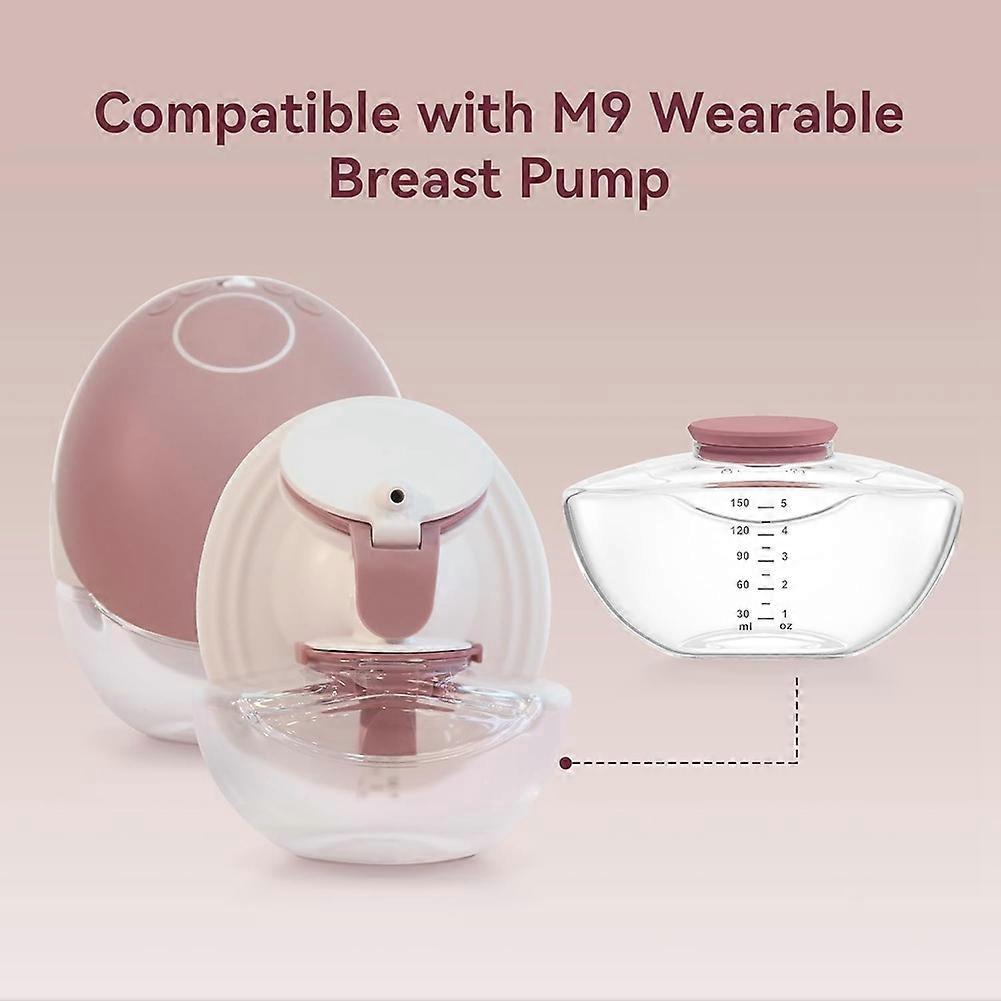2er-Pack Muttermilch-Aufbewahrungsflaschen für Momcozy Upgraded M9, Muttermilchbehälter, Stillzubehör