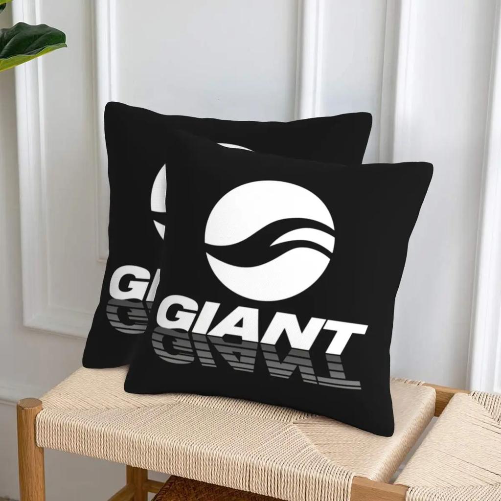 Giant-Bike 2 Pcs Square Pillowcase Pillow Cover Cushion Decor Comfort Throw Pillow For Home Sofa
