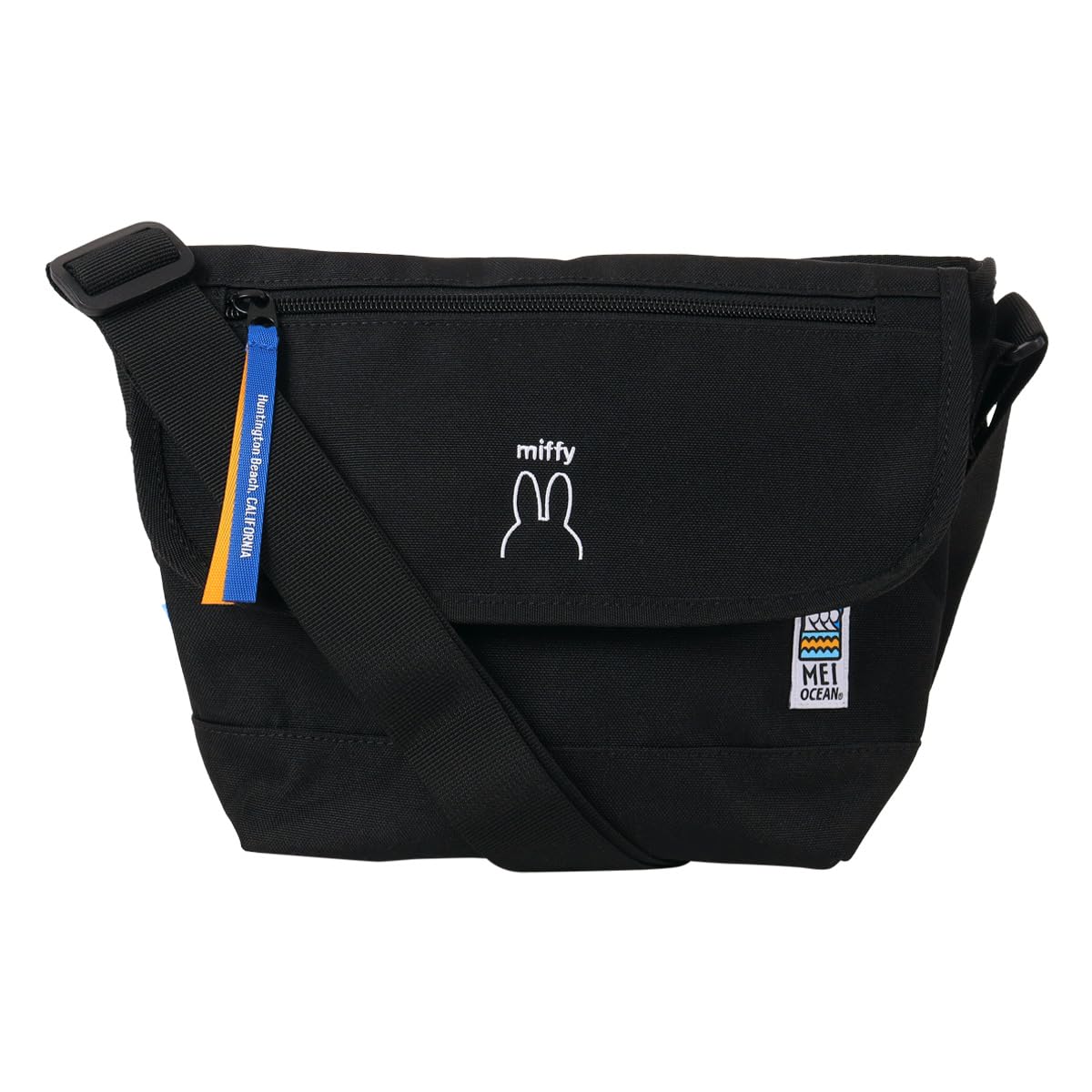 

Mayocean Miffy Shoulder Bag 62061 Miffy Messenger Bag, Horizontal, Crossbody, Size 10, Black