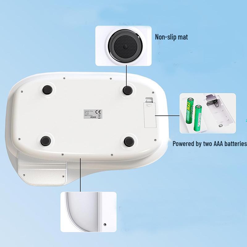 Präzise 15kg Haustierwaage für Katzen & Hunde - Niedliches Weißes Design