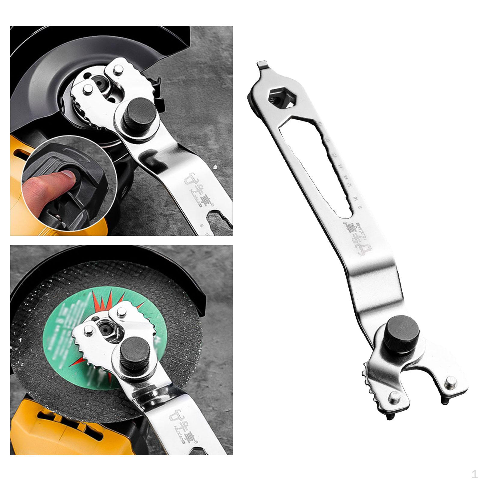 

Ключ для угловой шлифмашины Регулируемый Стальной Портативный Контргайка