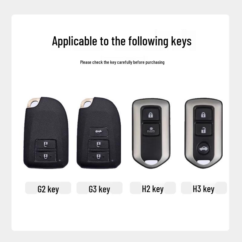 Toyota Yaris L, Vios FS Metal Key Case with Buckle – Unisex Design