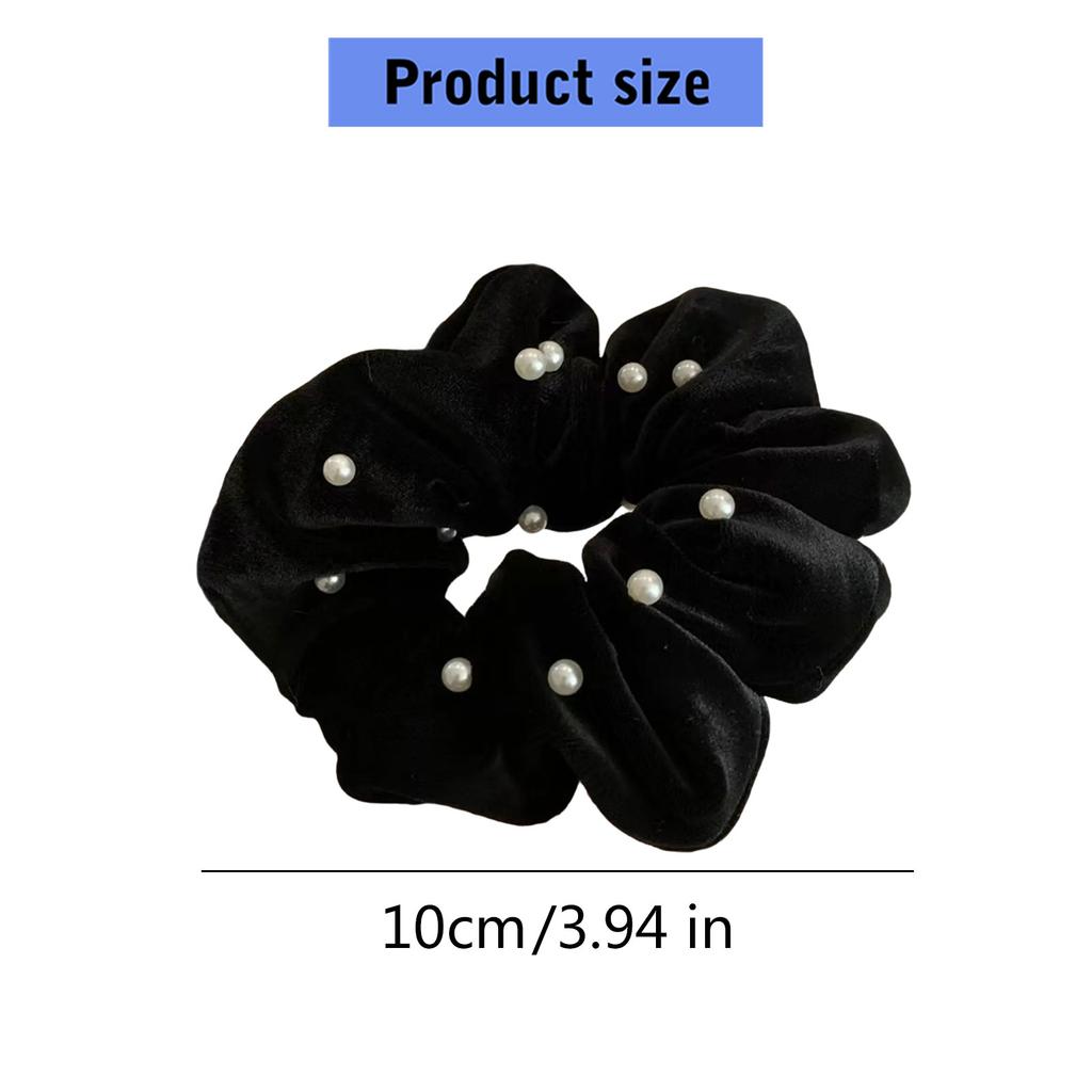 Elegant Faux Faux Pearls Hair Band Elastic Scrunchies Stylish Hair Tie For Women Girls Party Event Fashion Accessories Gift