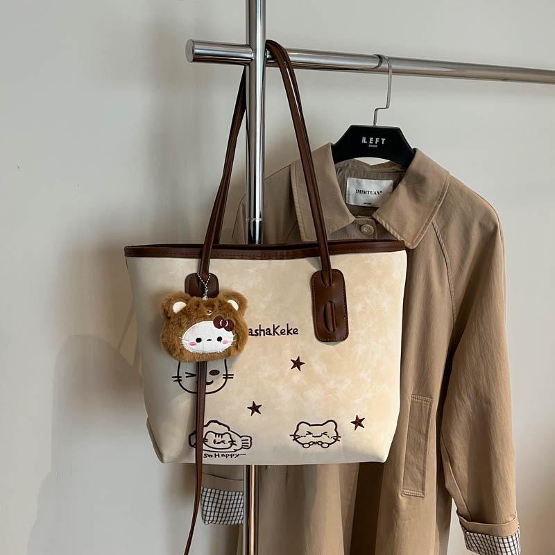 Große Kapazität Herbst und Winter Vielseitige Tasche Damen Neue High-End Lässige Umhängetasche Strukturierte Pendler-Tragetasche