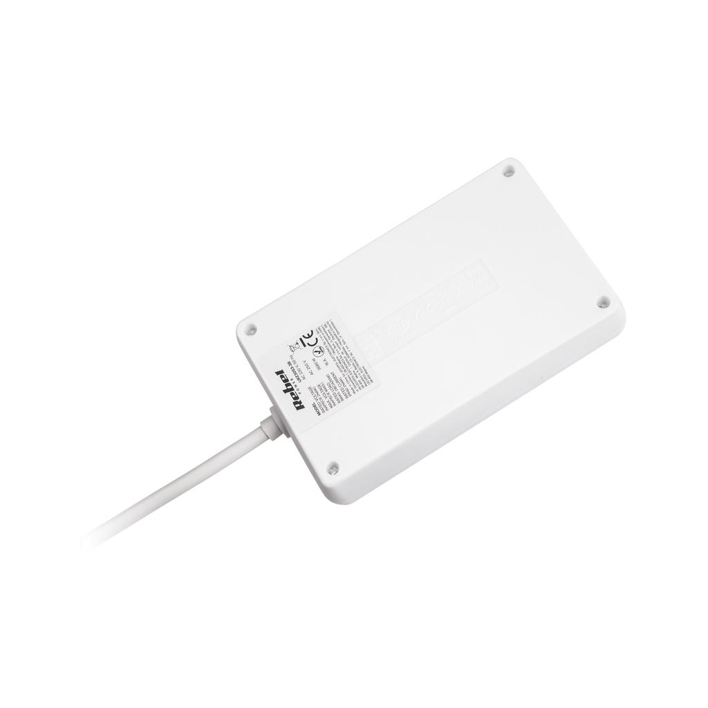 Multiprise rallonge Rebel 1,5 m 7 prises