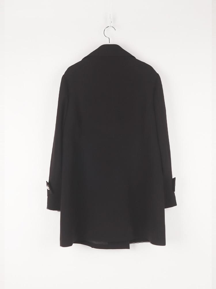 LBYL Black Gold Button Half Jacket