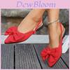 Summer Flat Slip On Shoes With Bow Detail For Womens Casual Comfort Wear