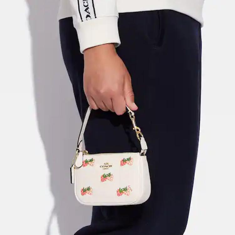 New COACH Women's Nolita 15 Strawberry Pattern Handbag CB608-IMCAH