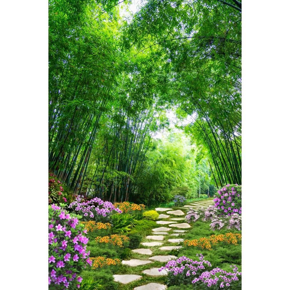 Spring Natural Scenery Forest Photography Backdrop Tropical Jungle Green Forest Tree Adventure Baby Portrait Photo Background