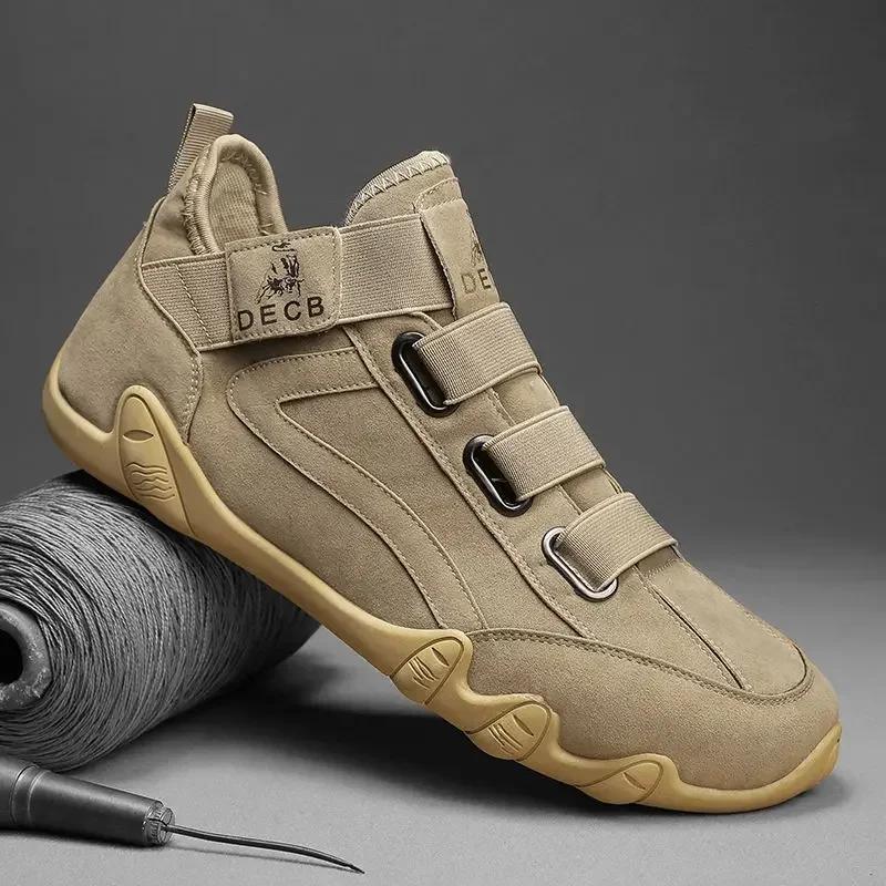 

Мужские вулканизированные туфли Весна Осень Легкие Нескользящие Кроссовки Мужские 2024 Новинки Дизайнерские Роскошные Рабочие Взрослые Социальные 39