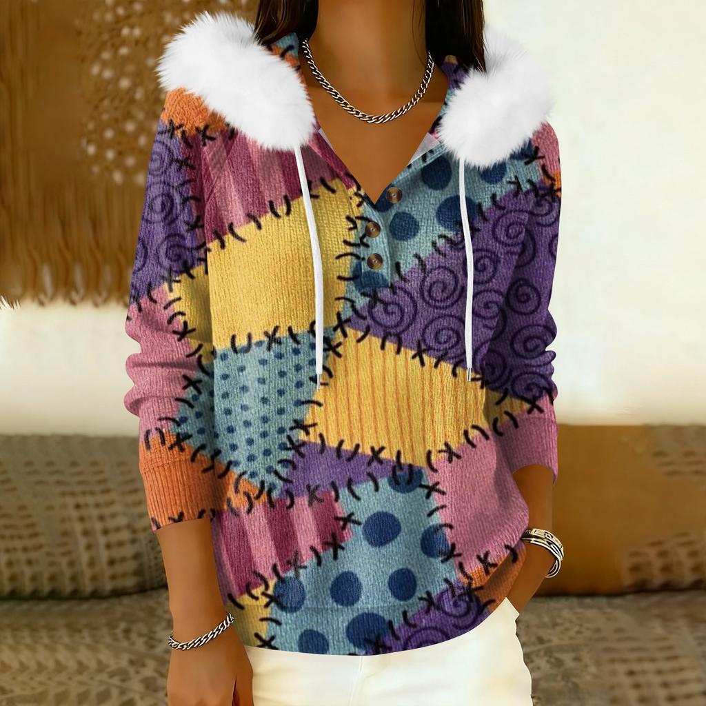 Damkappa Långärmad Med huva Varm vinterkappa Jacka