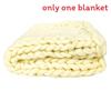 Bearaby Weaving Ultra Coarse Blanket With Solid Color Design For Household Daily