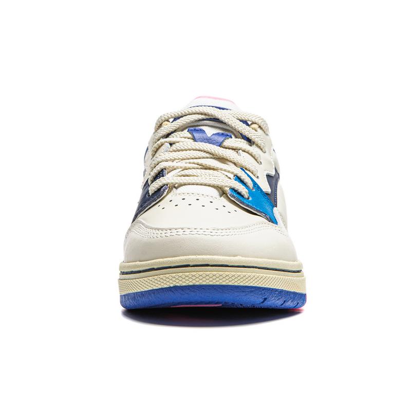 Li Ning Weiwu Pros Trendy Versatile Non-Slip Wear-Resistant Low-Top Skate Shoes Women Sneaker White Blue AEPU050-6