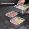 Reusable Stainless Steel Food Tray Smooth Rectangular Kitchen Container for Prep Storage Serving and Dining Use