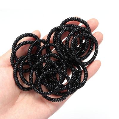 20pcs Women Elastic Super Thin Hair Ropes Rubber Telephone Wire Ponytail Holder